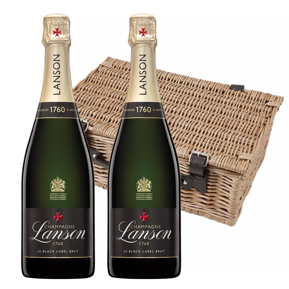 Lanson Le Black Label Brut 75cl Champagne Twin Hamper (2x75cl)